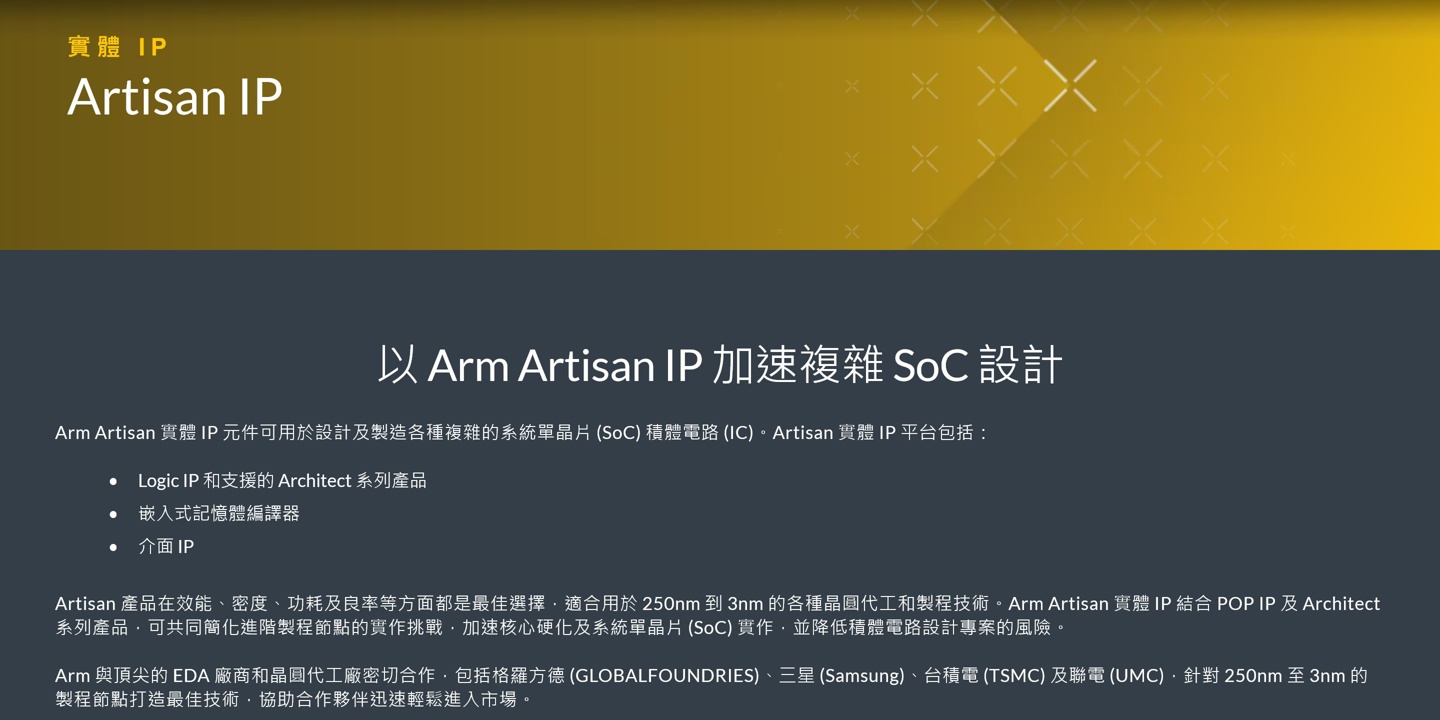 Cadence ��������ُ Arm �� Artisan ���A IP �I��